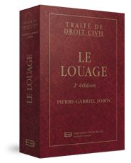 Couverture Le louage, 2e edition - Collection Traite de droit civil