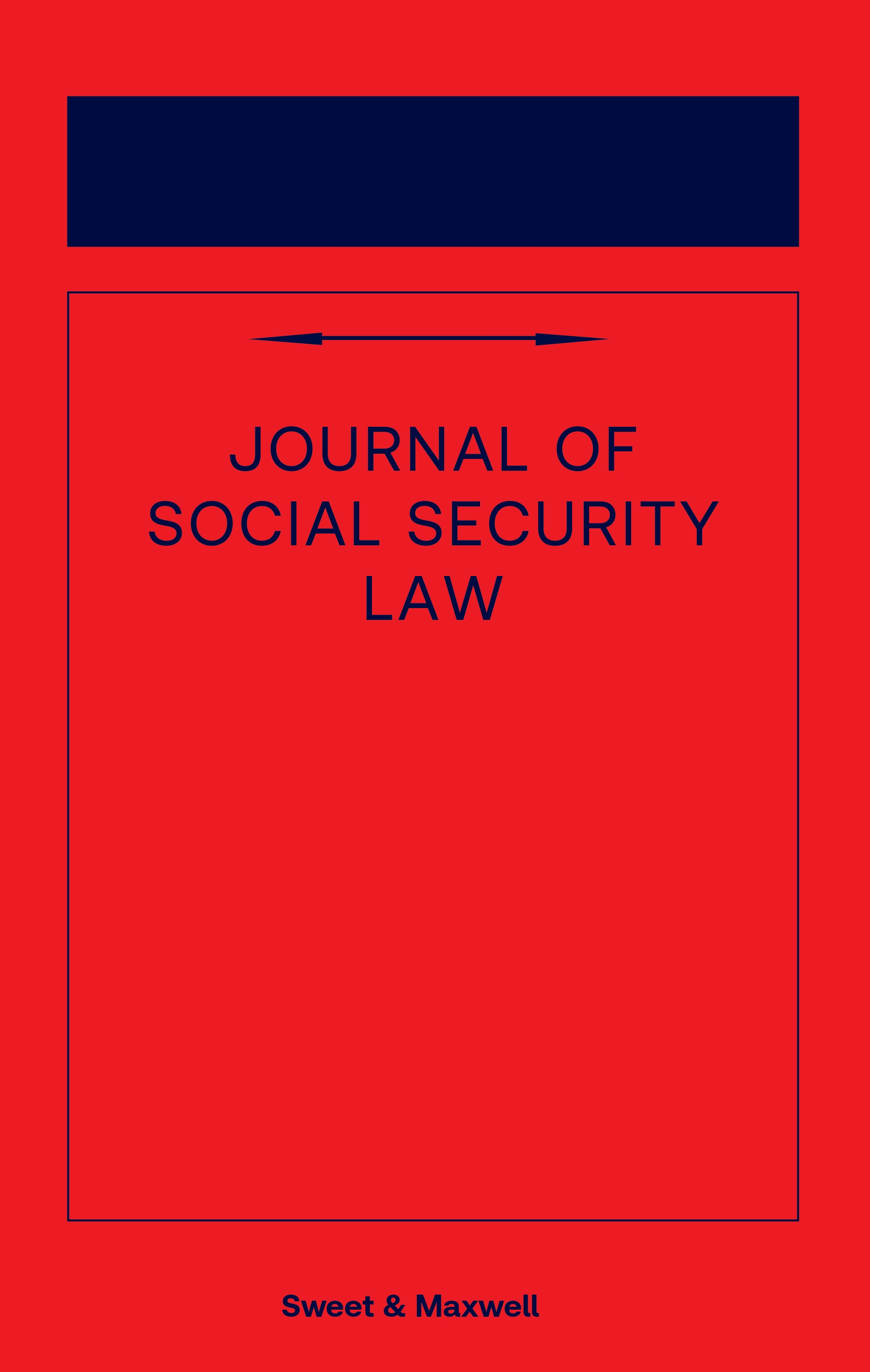Cover of Journal of Social Security Law