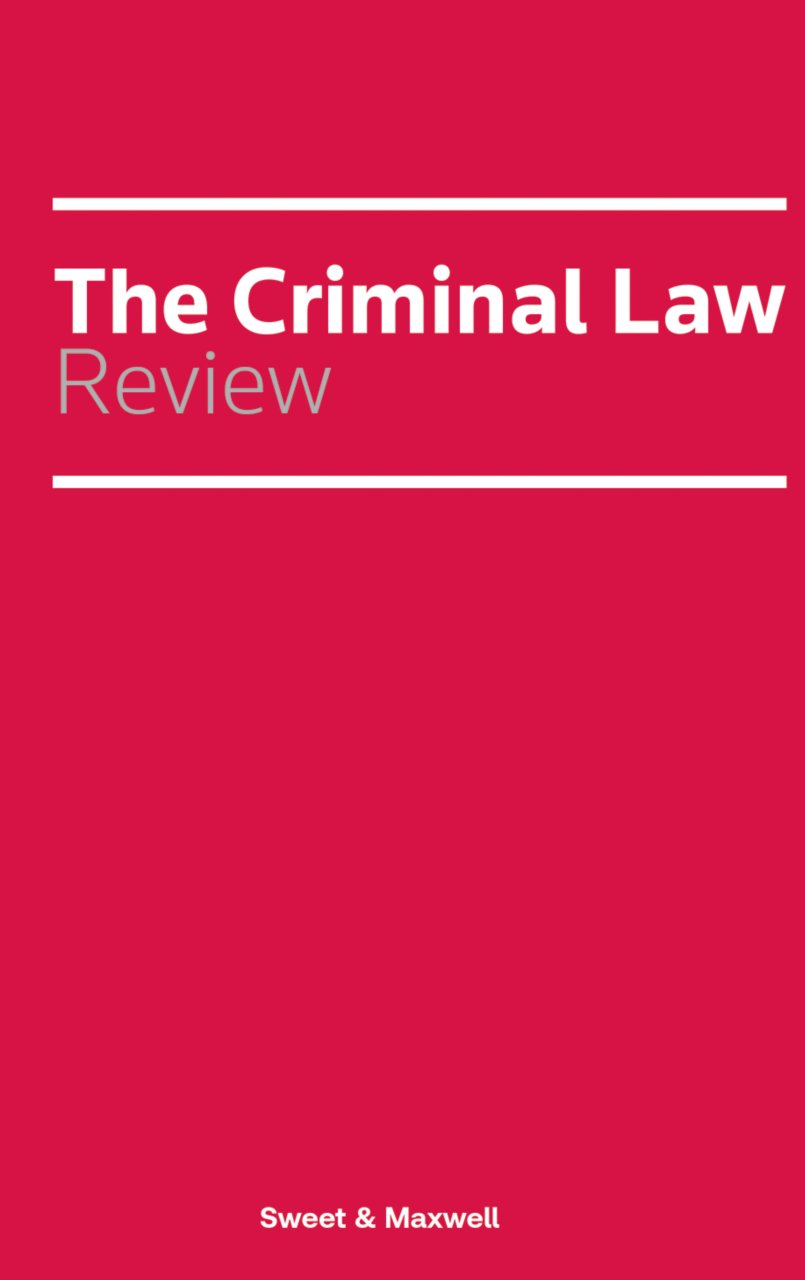 Cover of Criminal Law Review