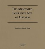 Cover of The Annotated Insurance Act of Ontario, Binder/looseleaf