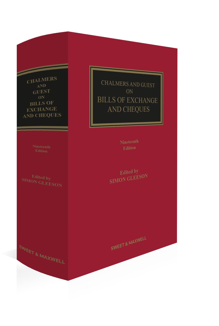 Cover of Chalmers and Guest on Bills of Exchange and Cheques, 19th Edition