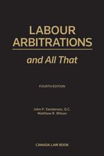 Cover of Labour Arbitrations and All That, Fourth Edition, Softbound book