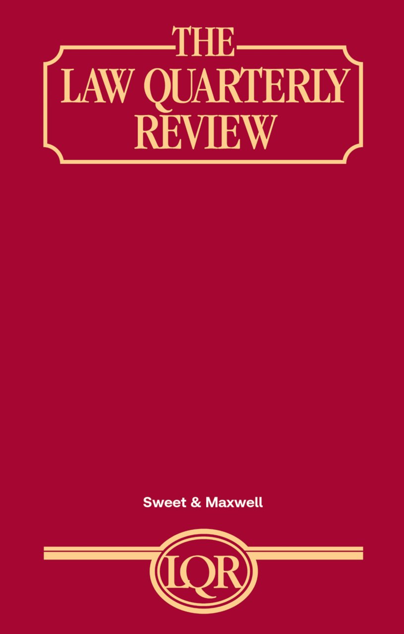 Cover of Law Quarterly Review