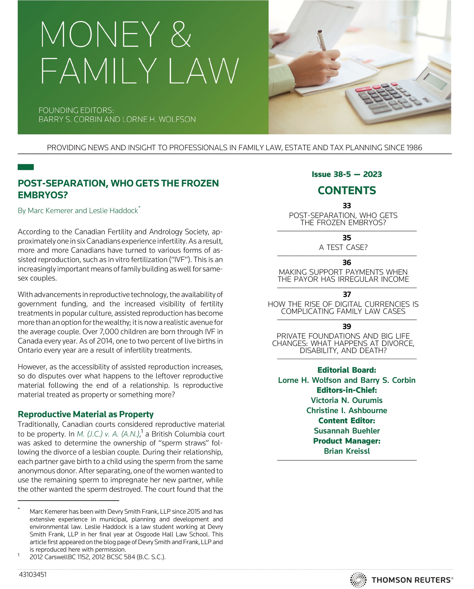 Image of Money & Family Law