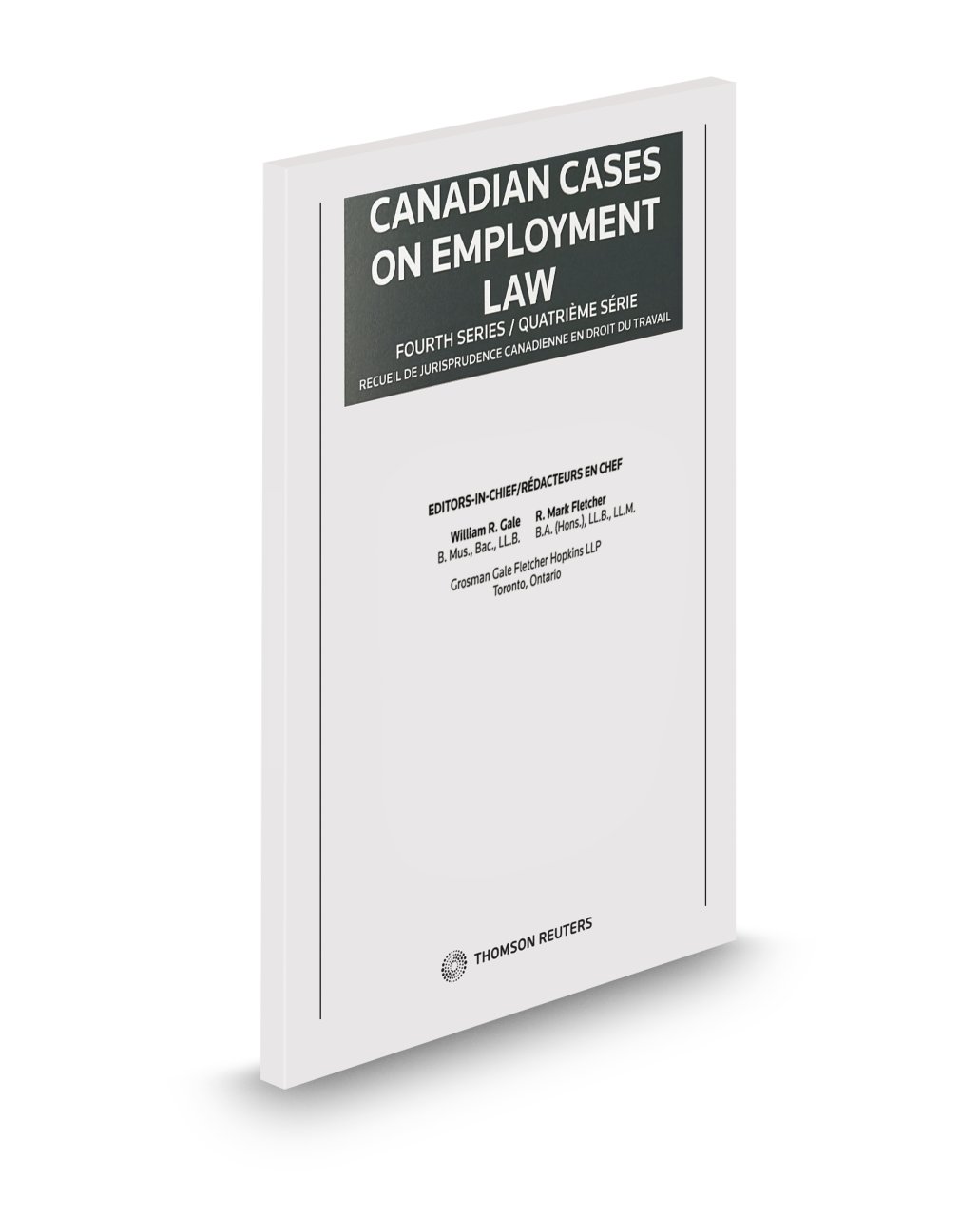 Cover of Canadian Cases on Employment Law, 4th Series, Book - multiple format