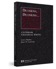 Cover of Decisions, Decisions... a Handbook for Judicial Writing, Softbound book