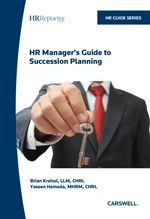 Cover of HR Manager's Guide to Succession Planning, Softbound book and USB