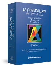 Couverture La common law de A aZ, 2e edition