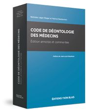 Couverture Code de deontologie des medecins - edition annotee et commentee