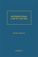 Cover of International Law of the Sea, Hardbound book
