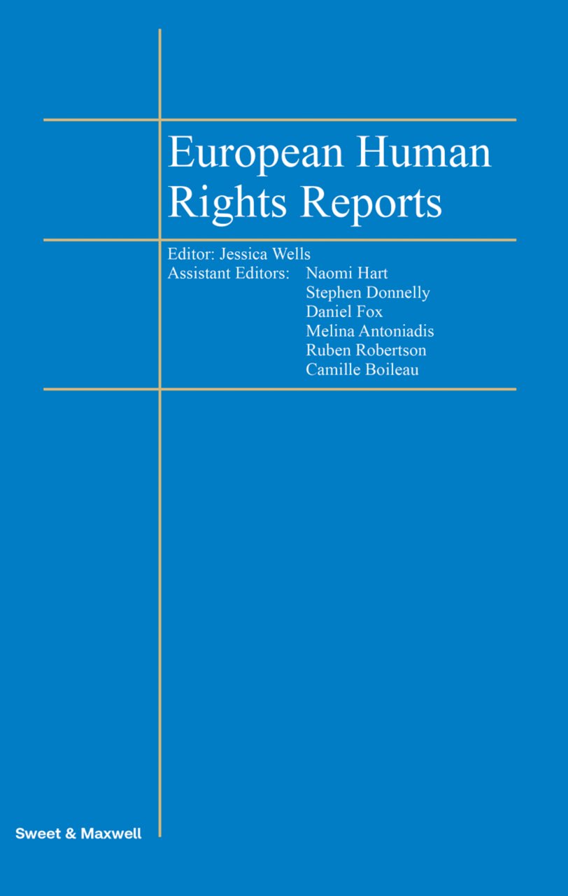 Cover of European Human Rights Reports