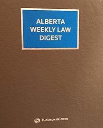 Cover of Alberta Weekly Law Digest