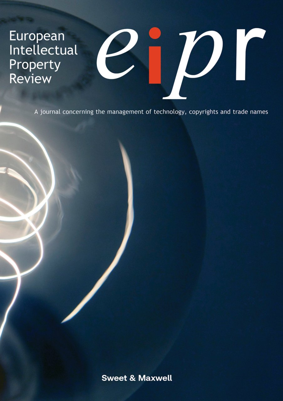 Cover of European Intellectual Property Review