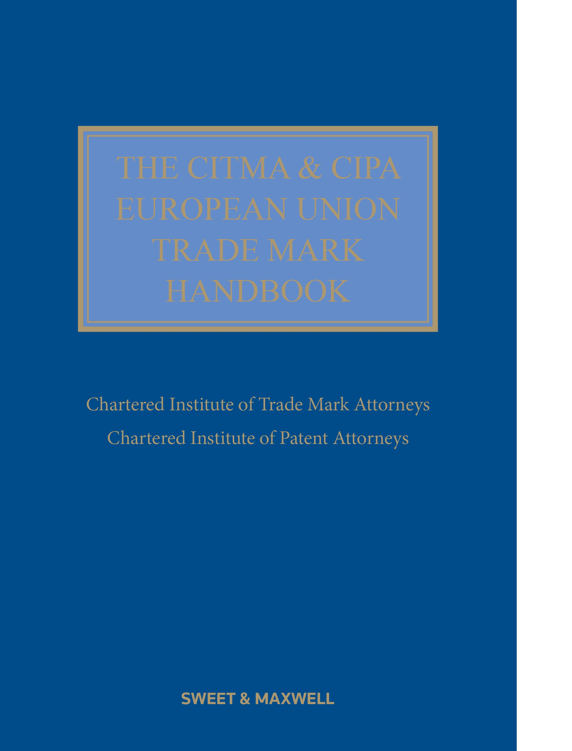 Cover of CITMA and CIPA European Union Trade Mark Handbook