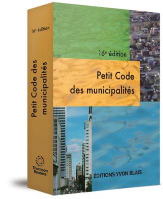 couverture de Petit code des municipalités, 16e édition