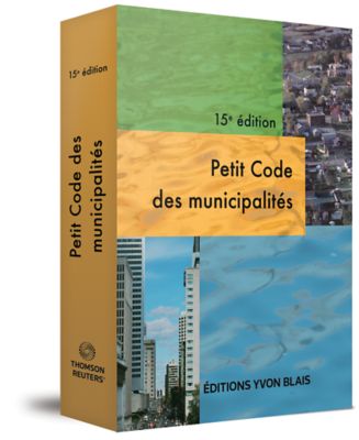 couverture de  Petit code des municipalites, 15e edition