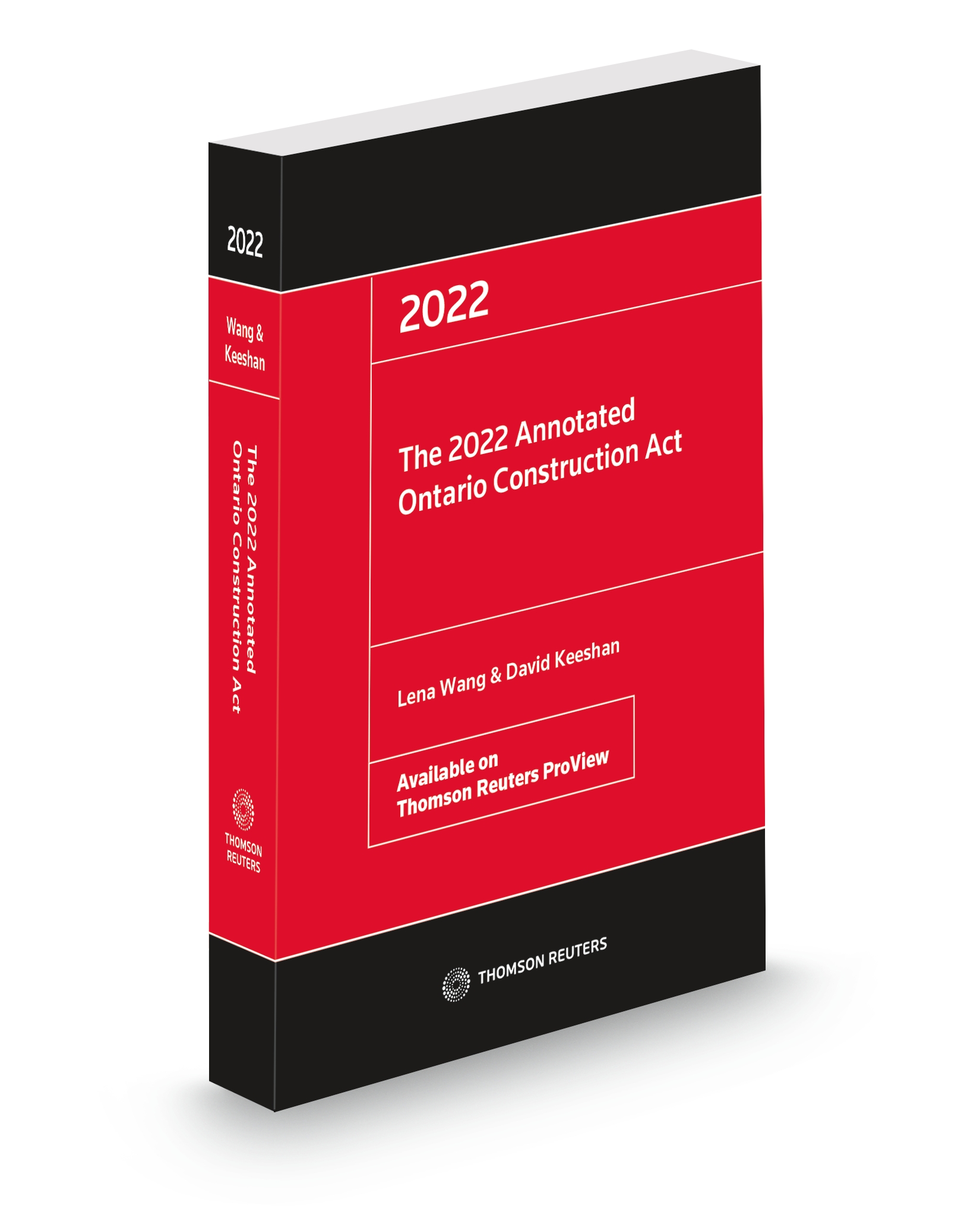 The 2022 Annotated Ontario Construction Act, Softbound book Thomson