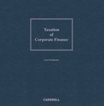 Cover of Taxation of Corporate Finance, Binder/looseleaf