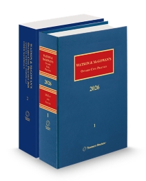 Watson and McGowan's Ontario Civil Practice, 2026 Edition