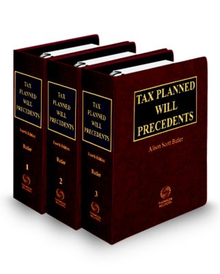 cover of tax planned will precedents