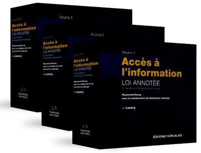 couverture de Acces a l'information - Loi annotee, jurisprudence, analyse et commentaires