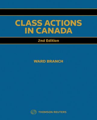 Cover of Class Actions in Canada, Second Edition