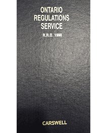 Cover of Ontario Regulations Service, R.R.O. 1990 Edition, 2005