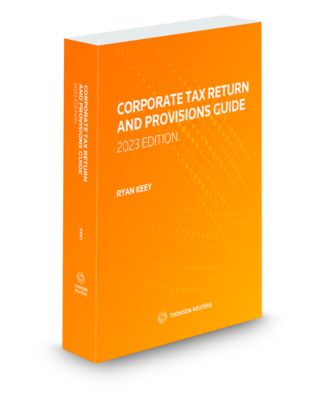 Cover of Corporate Tax Return and Provisions Guide, 2023 Edition