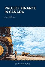 Cover of Project Finance in Canada, Softbound book