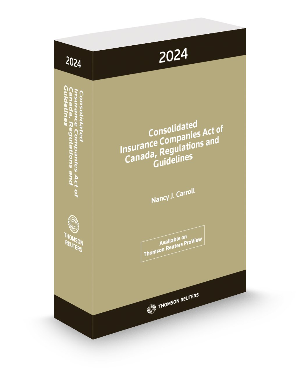 Cover of Consolidated Insurance Companies Act of Canada, Regulations and Guidelines, 2024