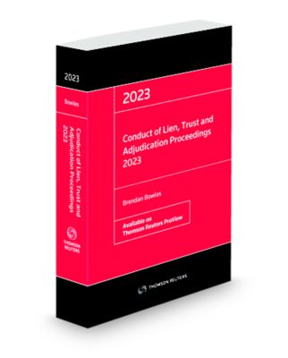 Cover of 2023 Conduct of Lien, Trust and Adjudication Proceedings