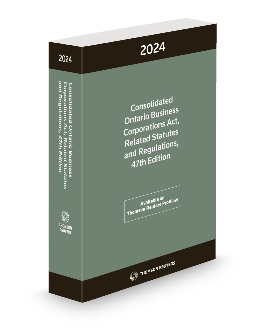 cover of Consolidated Ontario Business Corporations Act, Related Statutes and Regulations 2024, 47th Edition