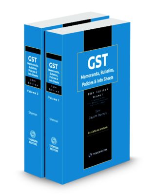 2023 GST Memoranda, Bulletins, Policies and Info Sheets, 30th Edition