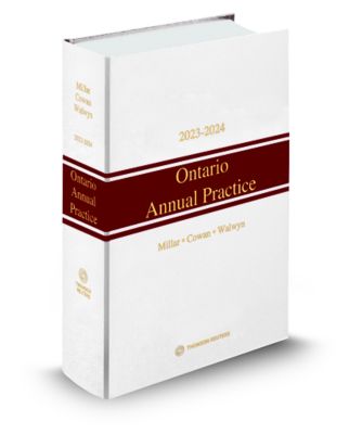 Cover of Ontario Annual Practice - New edition