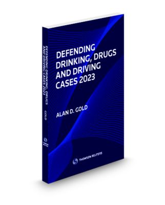 cover of Defending Drinking, Drugs and Driving Cases, 2023