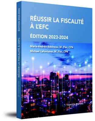 couverture de Réussir la fiscalité à l'EFC, Édition 2023-2024