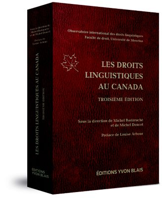 couverture de Les droits linguistiques au Canada, 3e édition