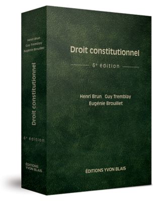 Cover of Droit constitutionnel, 6e édition