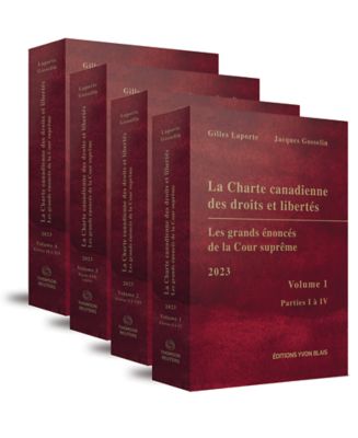 couverture de La Charte canadienne des droits et libertés : les grands énoncés de la Cour suprême
