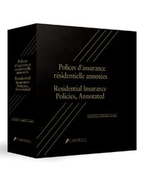 Couverture Polices d'assurance residentielle annotees / Residential Insurance Policies, Annotated