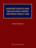 Cover of Support Rights and Obligations Under Ontario Family Law, Hardbound book
