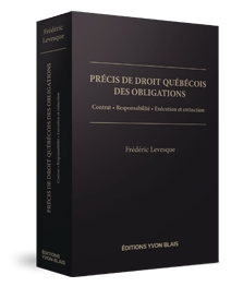 Couverture Precis de droit quebecois des obligations - Contrat, responsabilite, execution et extinction