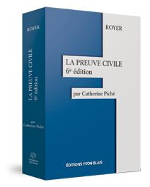Couverture La preuve civile, 6e edition