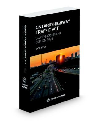 cover of Ontario Highway Traffic Act - Law Enforcement Edition 2024