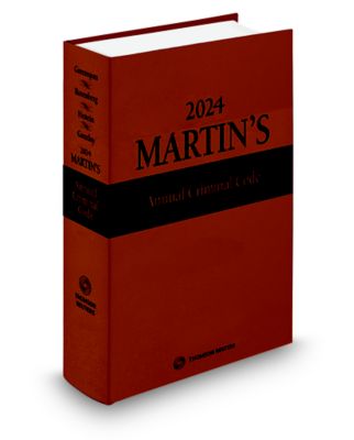 Cover of Martin's Annual Criminal Code, 2024 Edition
