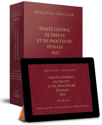 couverture de Traité général de preuve et de procédure pénales 2023, 30e édition