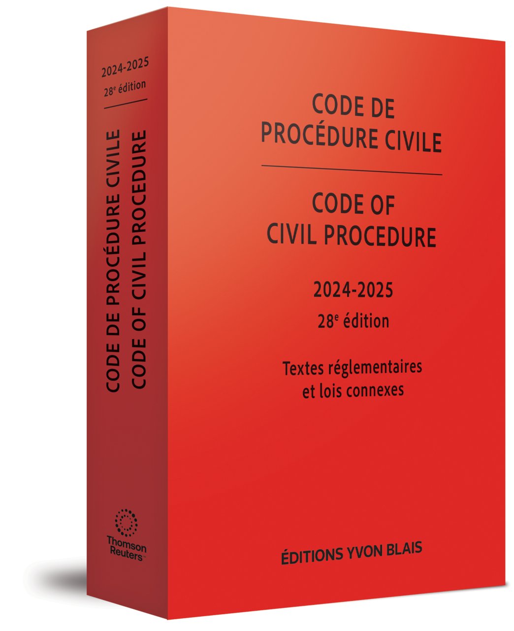 Code de procédure civile 2024-2025 / Code of Civil Procedure 2024-2025, 28e édition