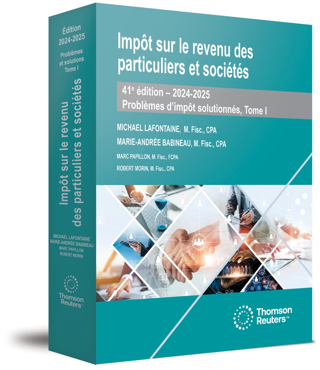 couverture de Impôt sur le revenu des particuliers et sociétés, Problèmes d’impôt solutionnés Tome I, 41e édition, 2024-2025