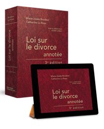 Couverture Loi sur le divorce annotee, 3e edition