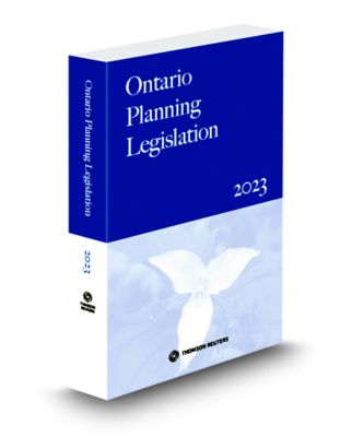 cover of Ontario Planning Legislation 2023